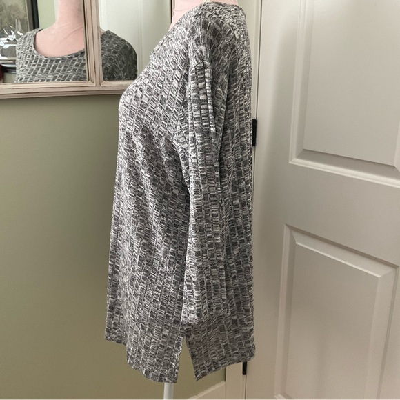 LILLY MORGAM, MULI COLOUR GREY & BLACK LONG SLEEVE SWEATER, SIZE: 2X - Picture 4 of 10